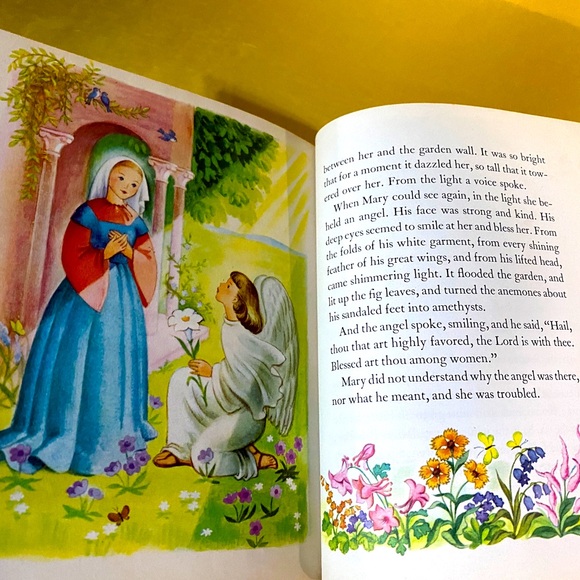 A LITTLE GOLDEN BOOK VTG 1946 THE STORY OF JESUS #27 HARDCOVER BOOK - Picture 7 of 15
